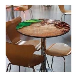 Table top round, diameter 74 cm