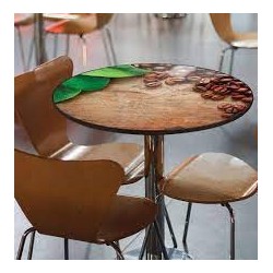 Table top round, diameter 74 cm
