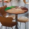 Table top round, diameter 74 cm