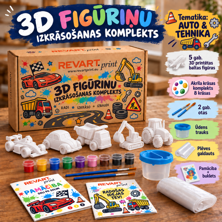 3D Fīguriņu krāsošanas komplekts_Auto Tehnika
