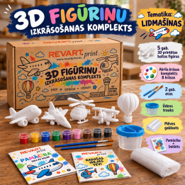 3D Figurinu krāsošanas koplekts_Lidmašīnas