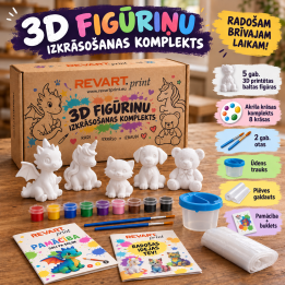 3D Figūriņu krāsošanas komplekts_Brīvajam Laikam