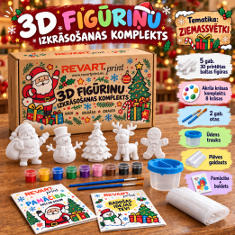 3D Figūriņu krāsošanas komplekts_Ziemassvētki