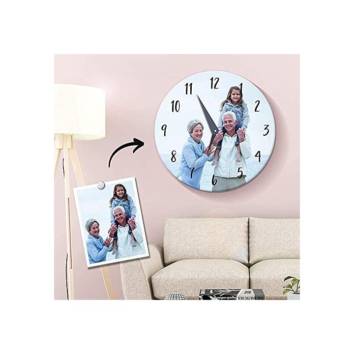 Printed MDF clock 20 cm diameter