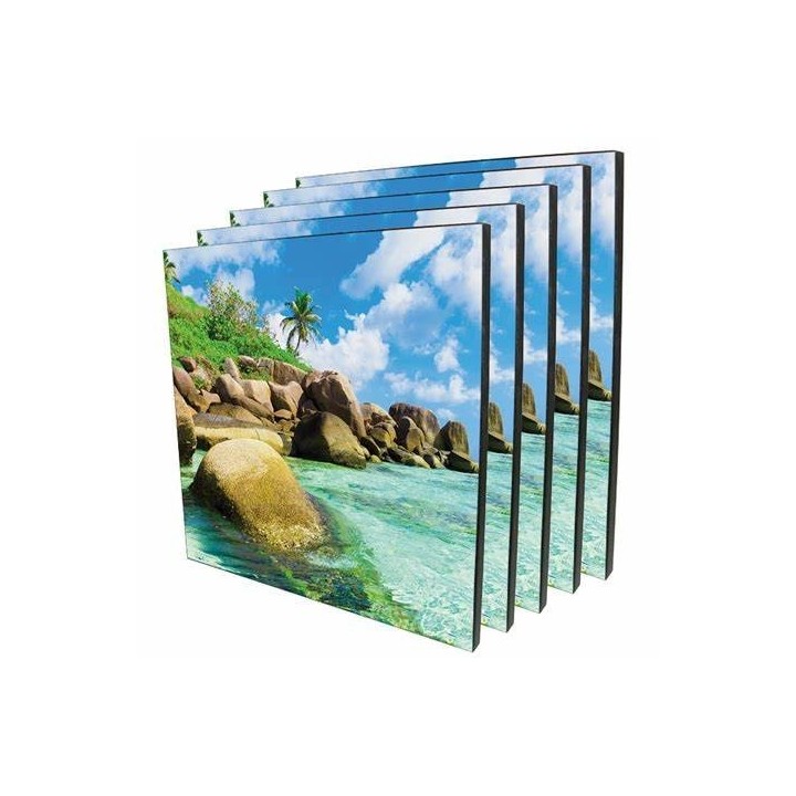 Wall Tile Hardboard with printing 20,3x20,3cm, square (SET 12pcs)