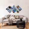 Wall Tile Hardboard with printing 20,3x20,3cm, square (SET 12pcs)